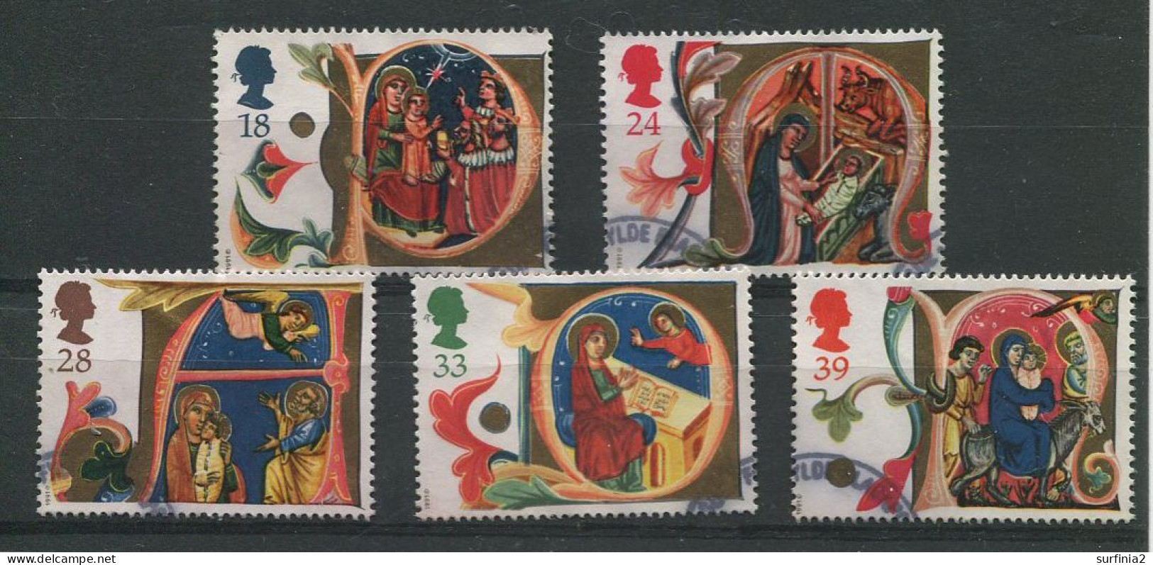 STAMPS - 1991 CHRISTMAS SET VFU - Used Stamps
