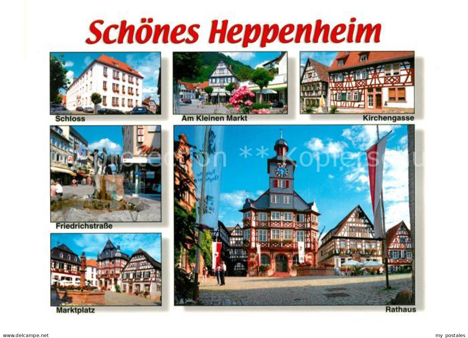 73228298 Heppenheim Bergstrasse Schloss Kirchengasse Friedrichstrasse Marktplatz - Heppenheim