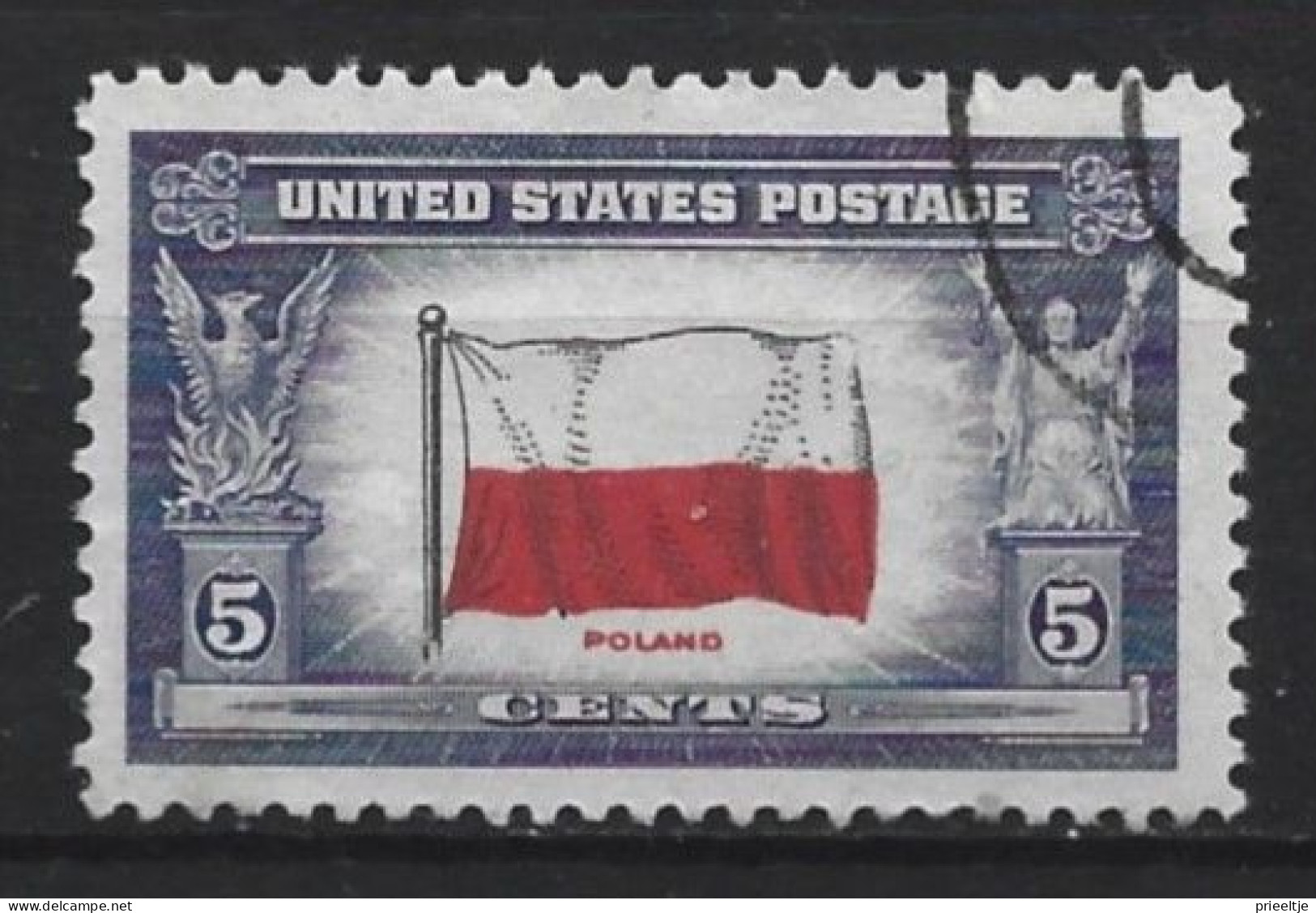 U.S.A. 1943 Flag  Y.T. 469  (0) - Used Stamps