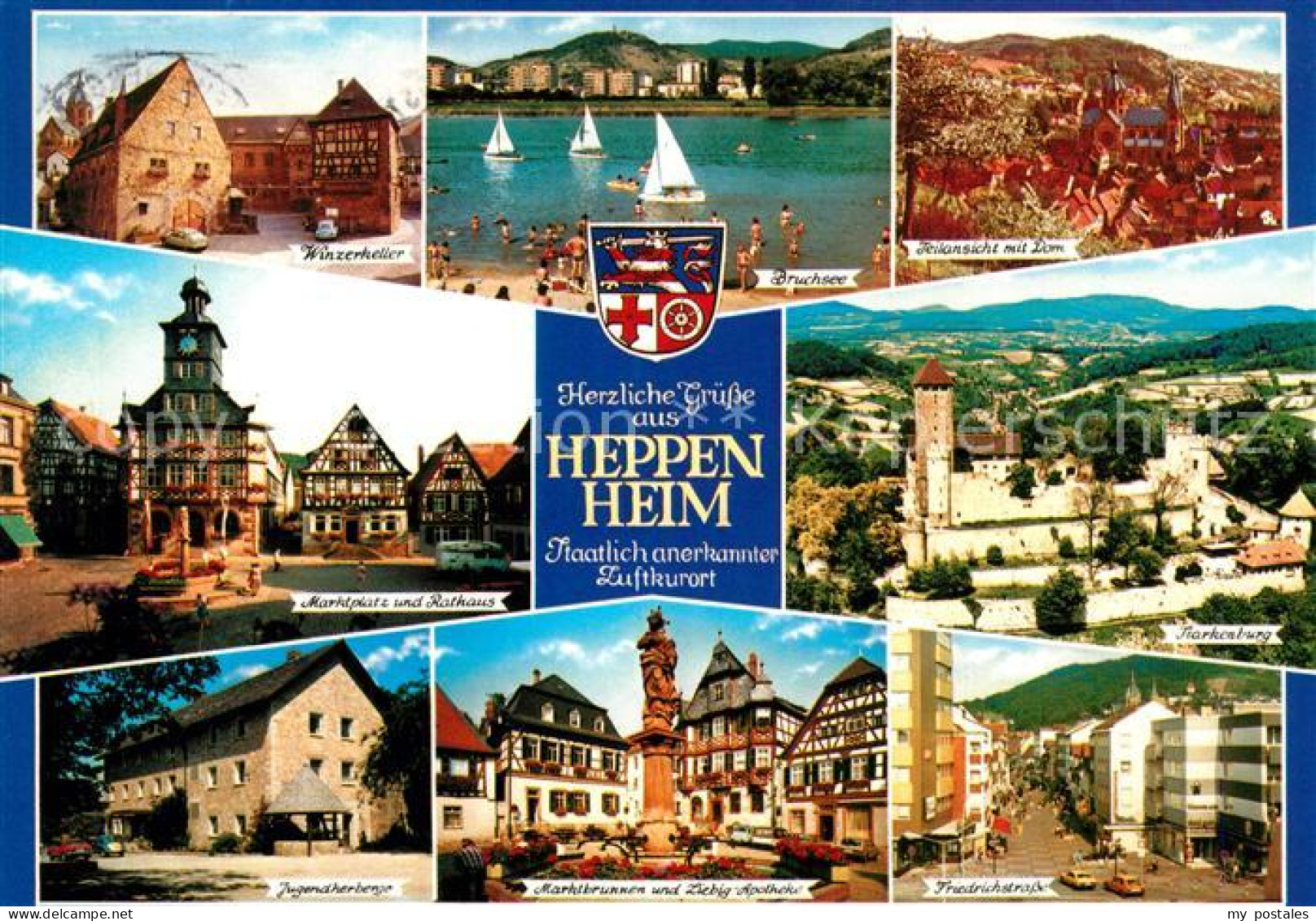 73228282 Heppenheim Bergstrasse Winzerkeller Marktplatz Rathaus Jugendherberge M - Heppenheim