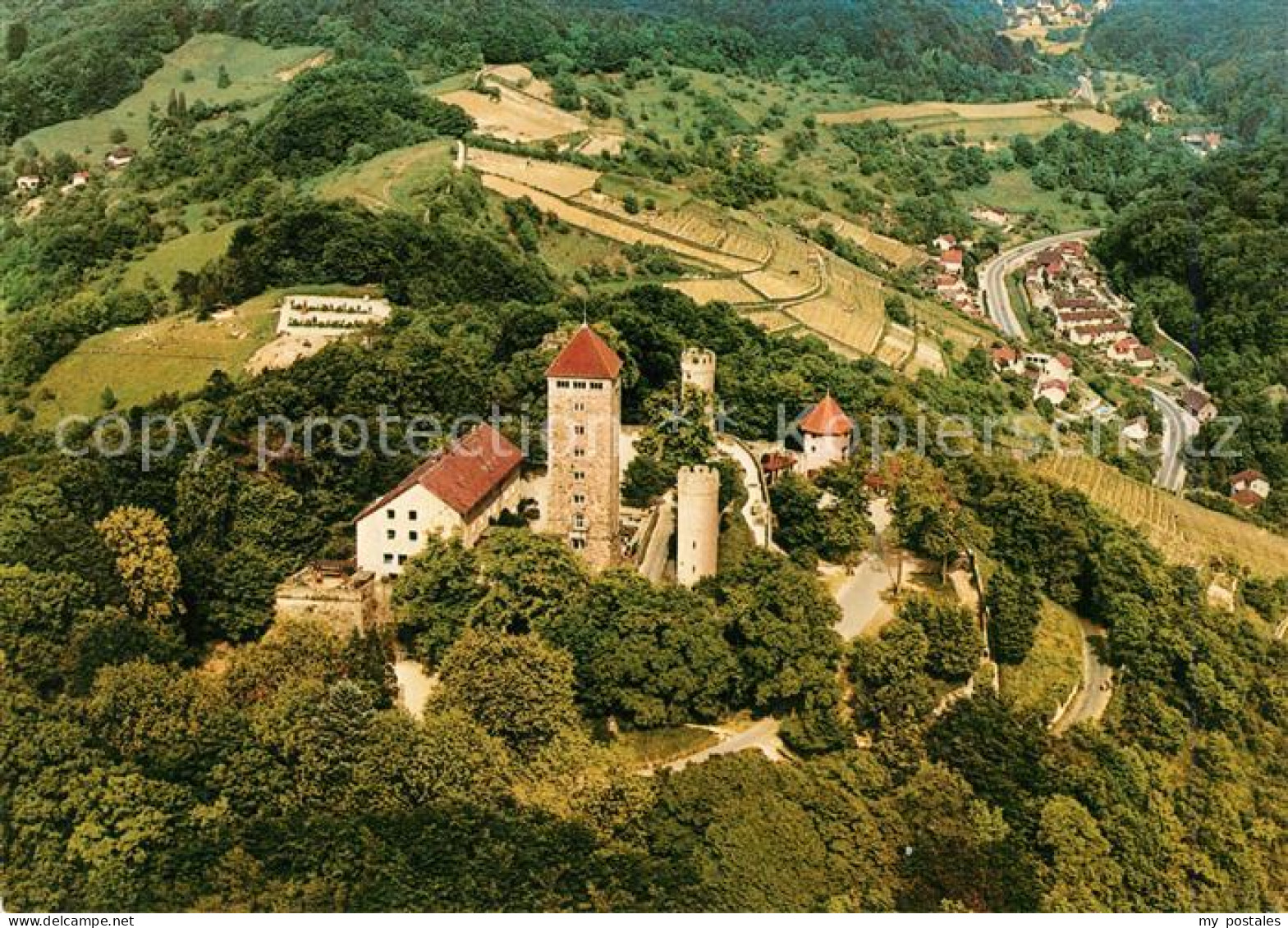 73228277 Heppenheim Bergstrasse Starkenburg Mit Blick Ins Kirschhausener Tal Fli - Heppenheim