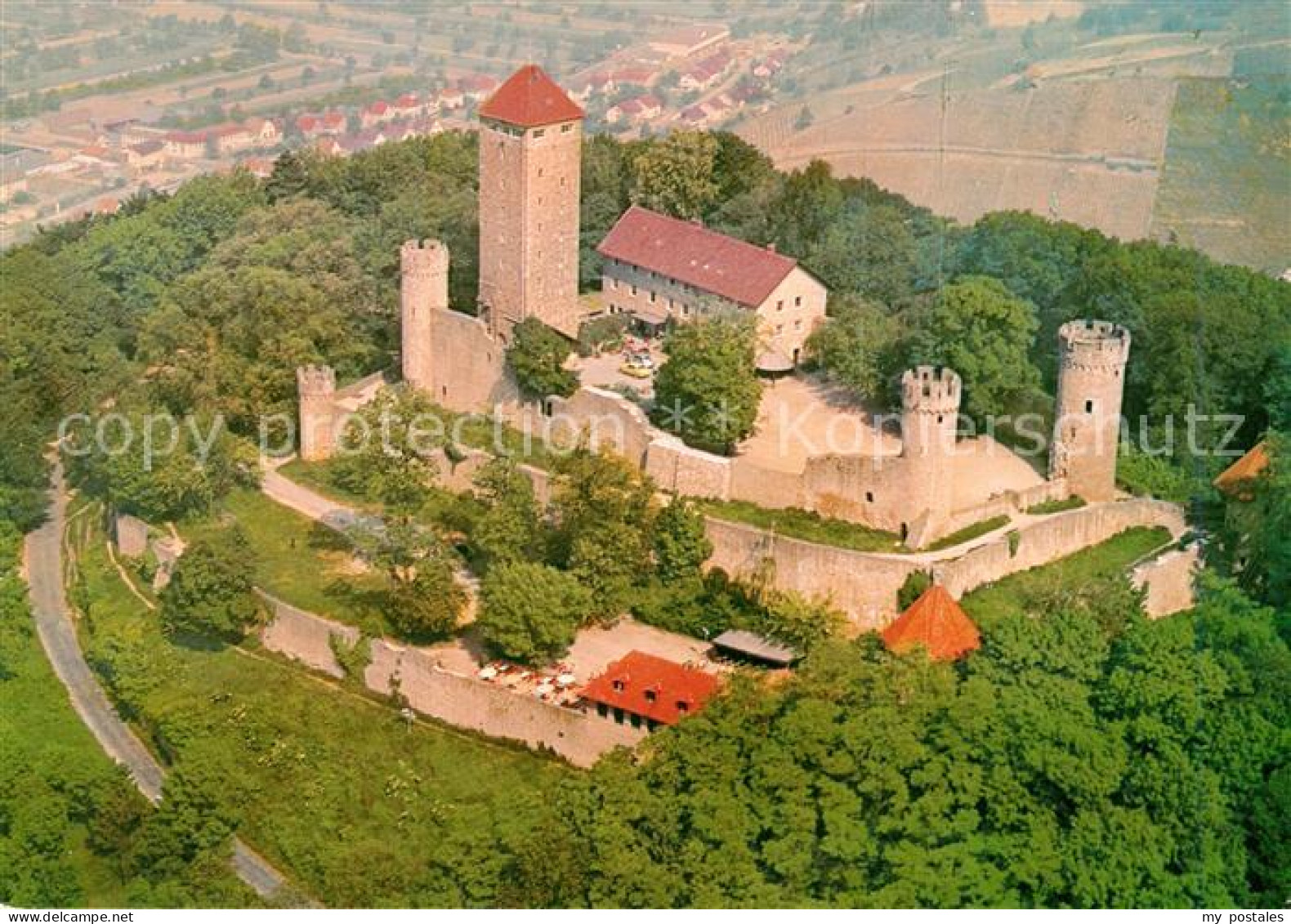 73228273 Heppenheim Bergstrasse Starkenburg Fliegeraufnahme Heppenheim Bergstras - Heppenheim