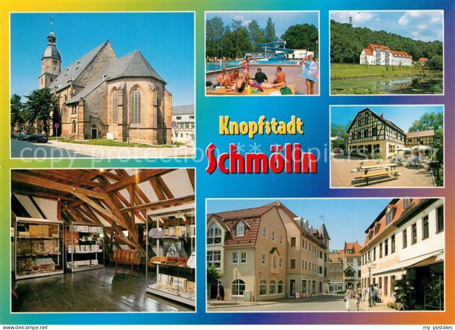 73227836 Schmoelln Thueringen Kirche Freibad Aussichtsturm Knopfmuseum  Schmoell - Schmoelln