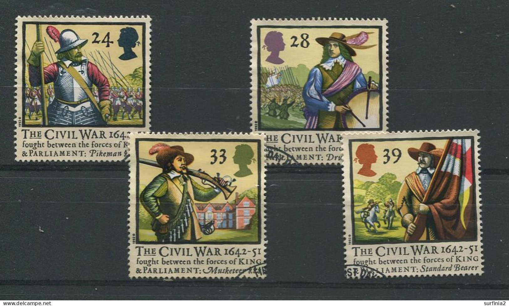 STAMPS - 1992 CIVIL WAR SET VFU - Used Stamps