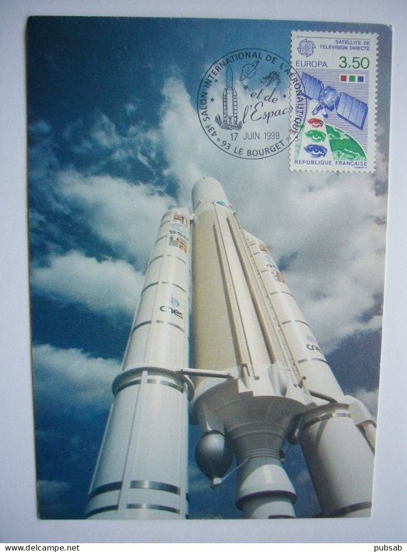 Avion / Airplane / ESPACE / Fusée Ariane / Seen At Kourou / Carte Maximum - Space