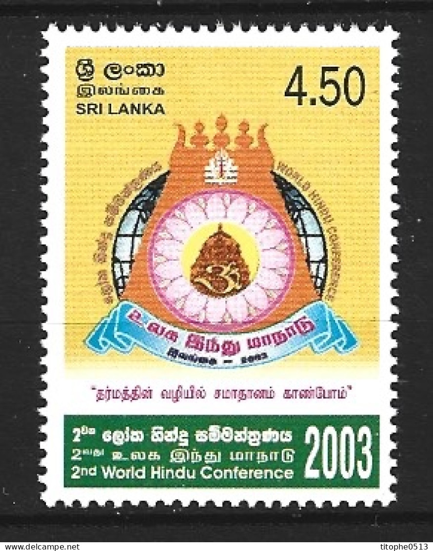 SRI LANKA. N°1348 De 2003. Conférence Hindoue. - Hinduismo