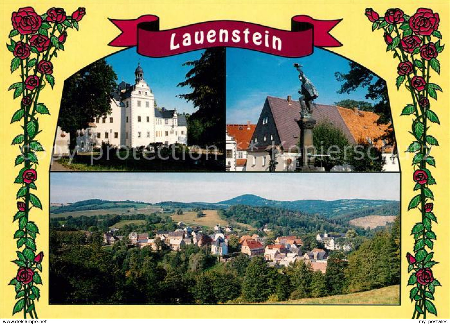 73227782 Lauenstein Erzgebirge Schloss Falknerbrunnen  Lauenstein Erzgebirge - Geising