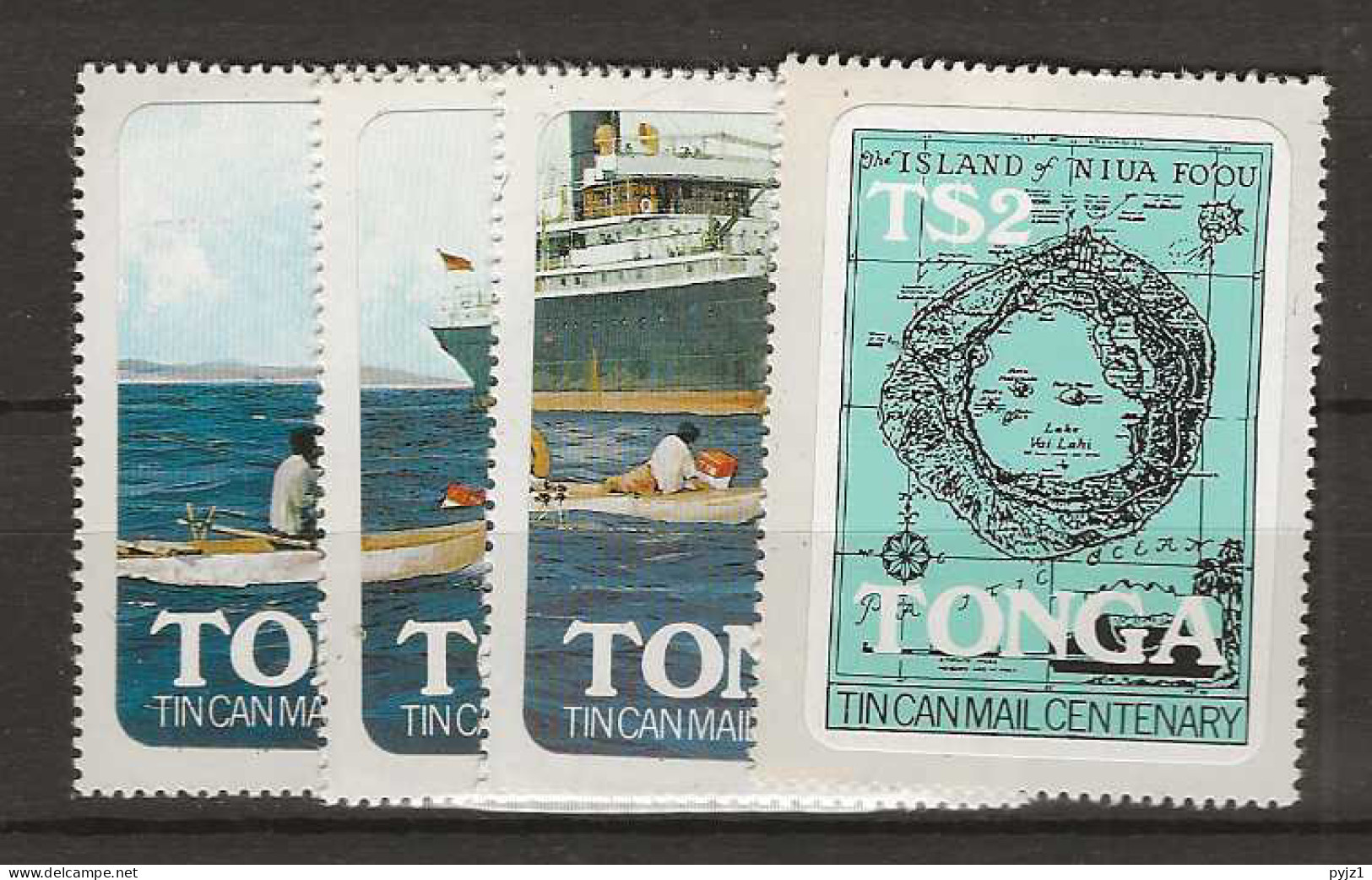 1982 MNH Tonga Mi 820-23 Postfris** - Tonga (1970-...)