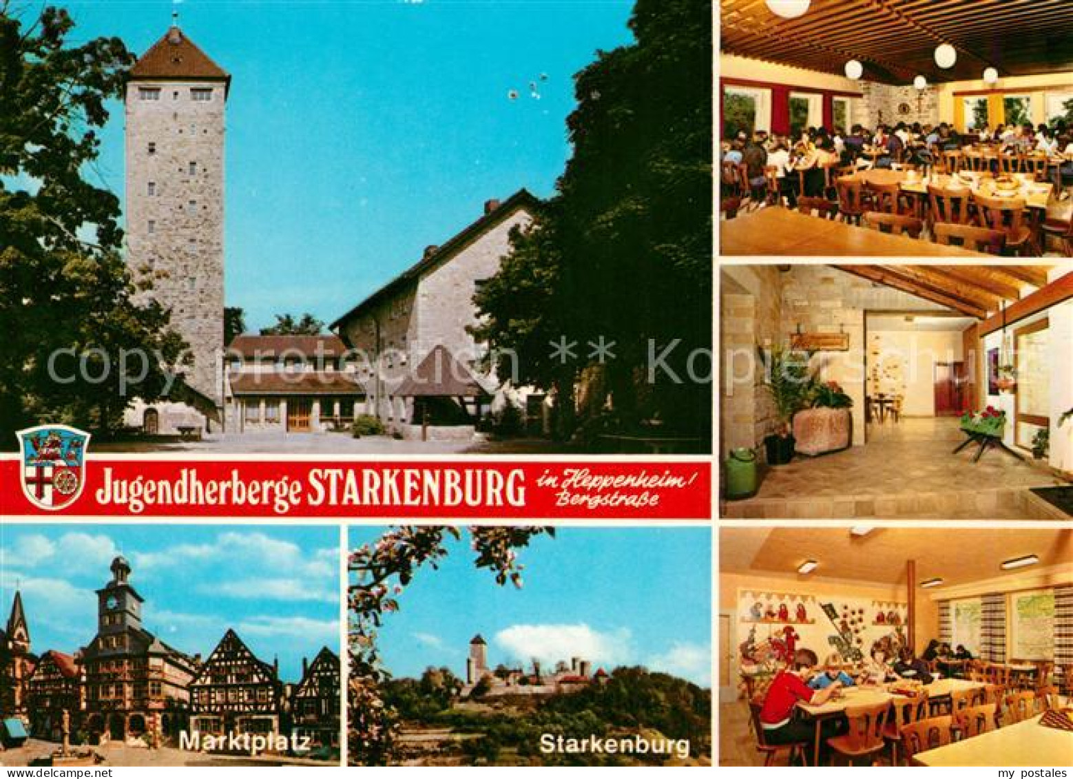 73227724 Heppenheim Bergstrasse Jugendherberge Starkenburg Marktplatz Heppenheim - Heppenheim