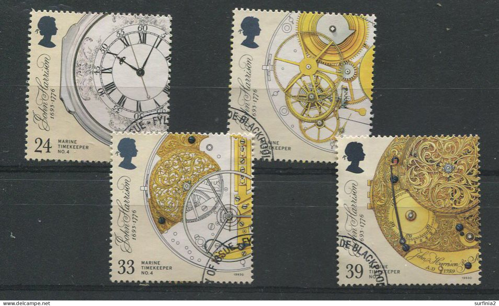 STAMPS - 1993 MARINE CHRONOMETER SET VFU - Used Stamps