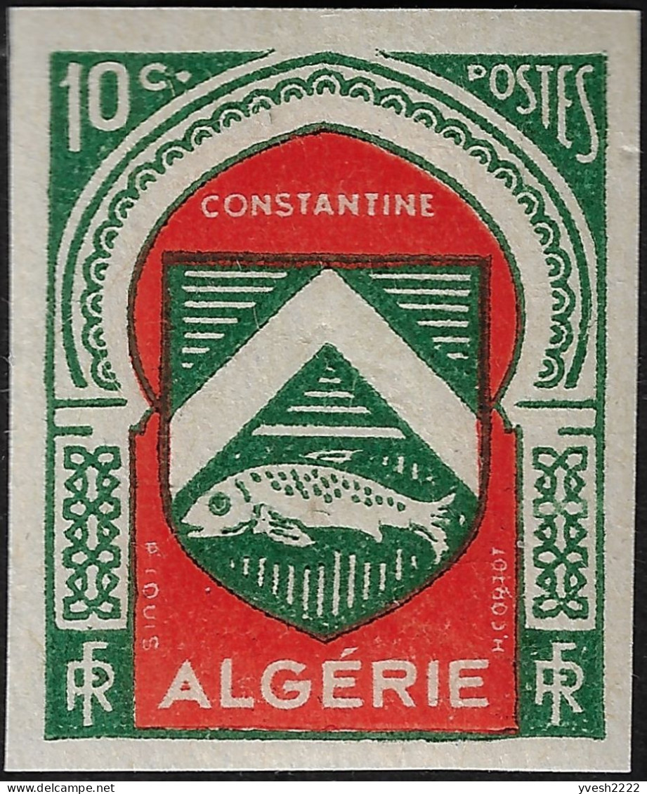 Algérie 1947 Y&T 254 à 265. Non Dentelés. Neufs Sans Charnières, MNH. Armoiries Des Villes - Briefmarken