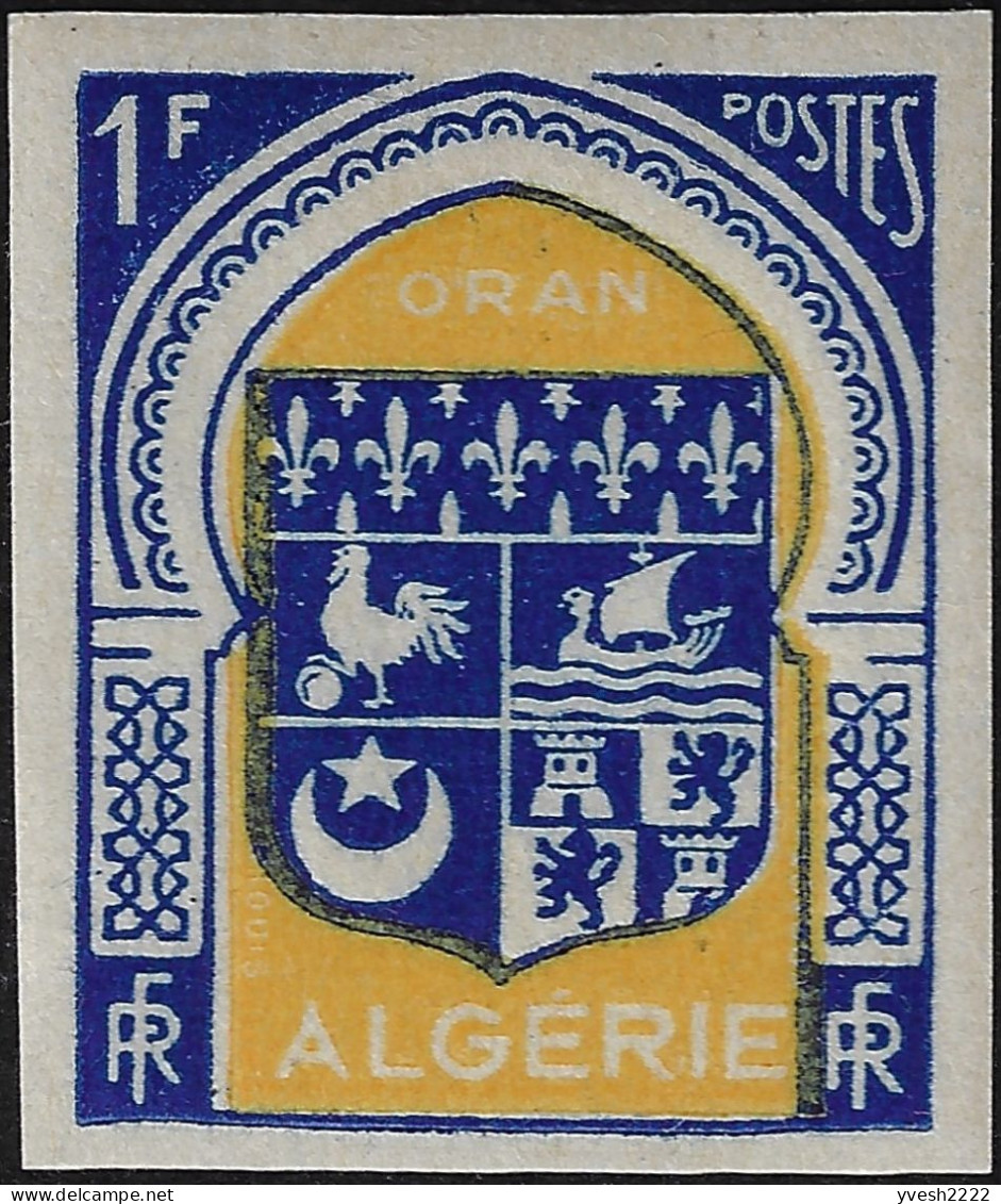 Algérie 1947 Y&T 254 à 265. Non Dentelés. Neufs Sans Charnières, MNH. Armoiries Des Villes - Briefmarken