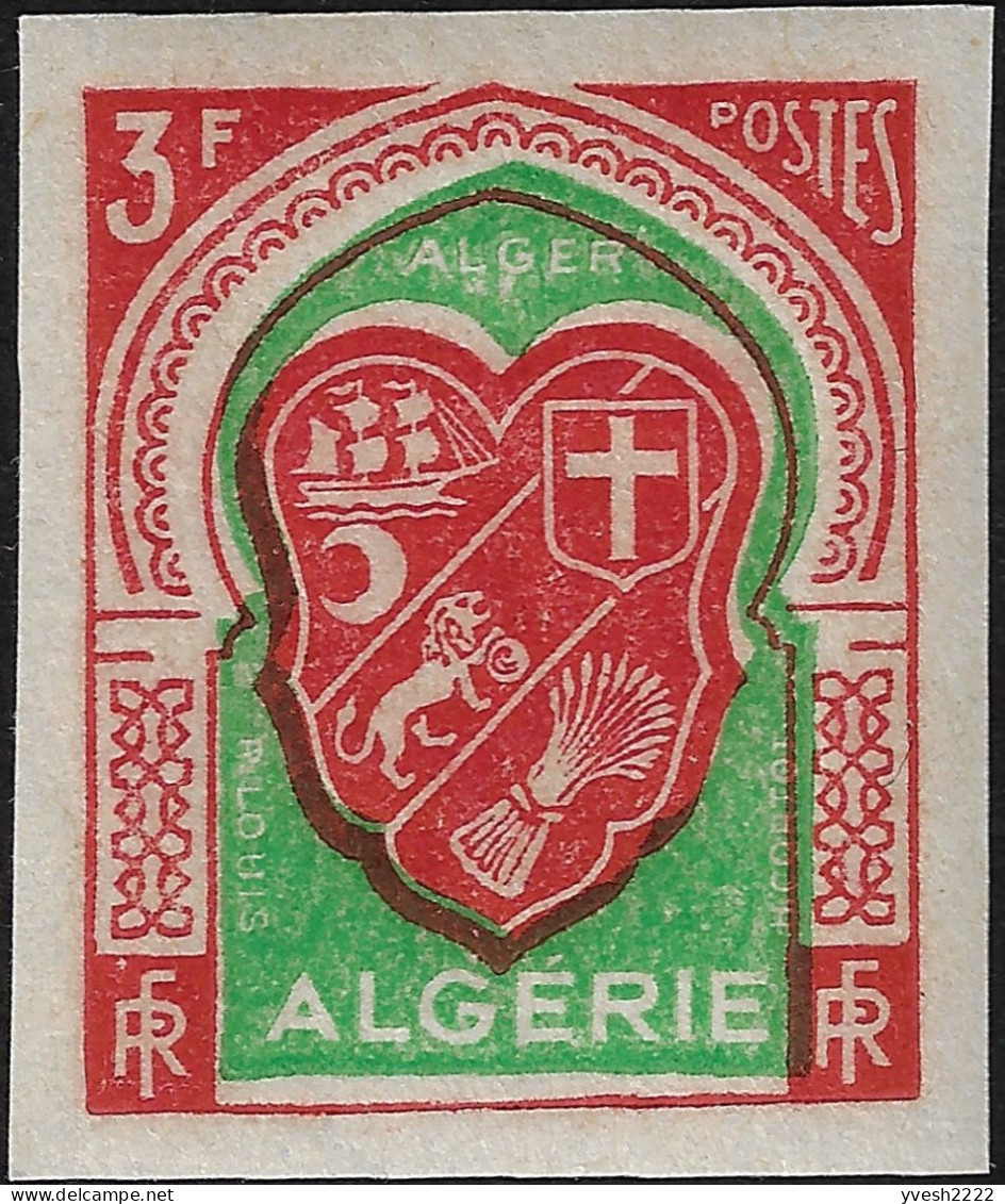 Algérie 1947 Y&T 254 à 265. Non dentelés. Neufs sans charnières, MNH. Armoiries des villes