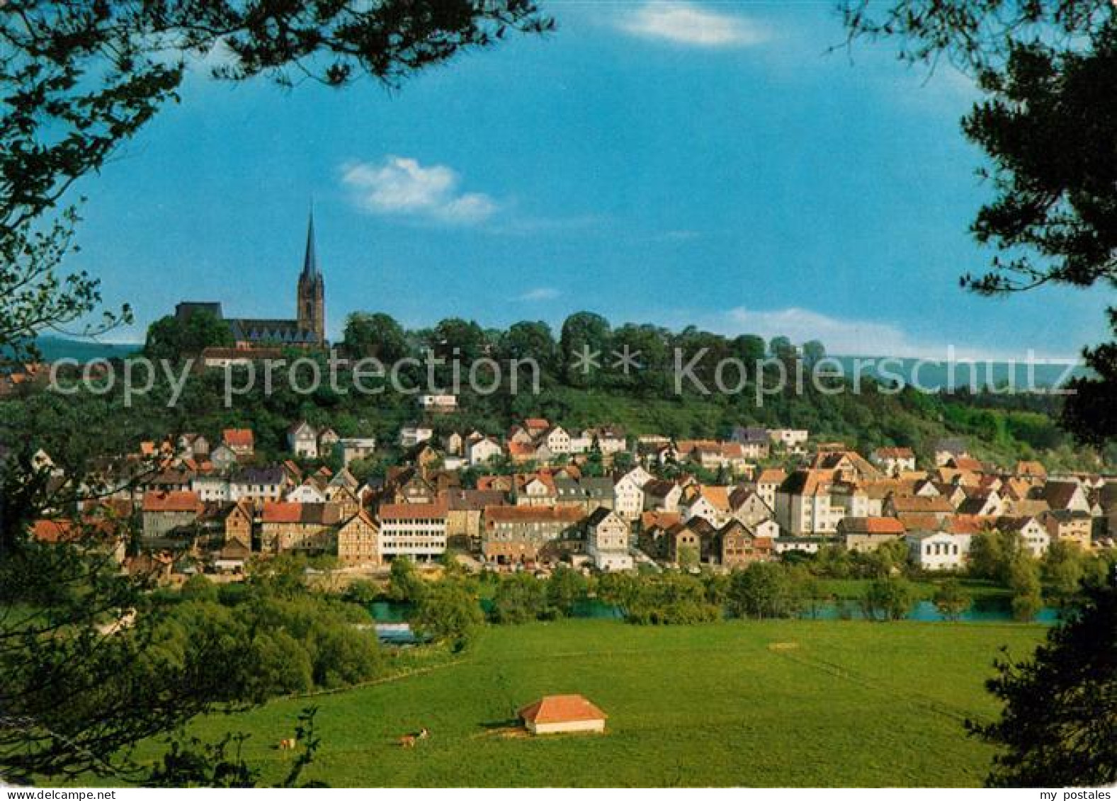 73227559 Frankenberg Eder Panorama Kirche Frankenberg Eder - Frankenberg (Eder)