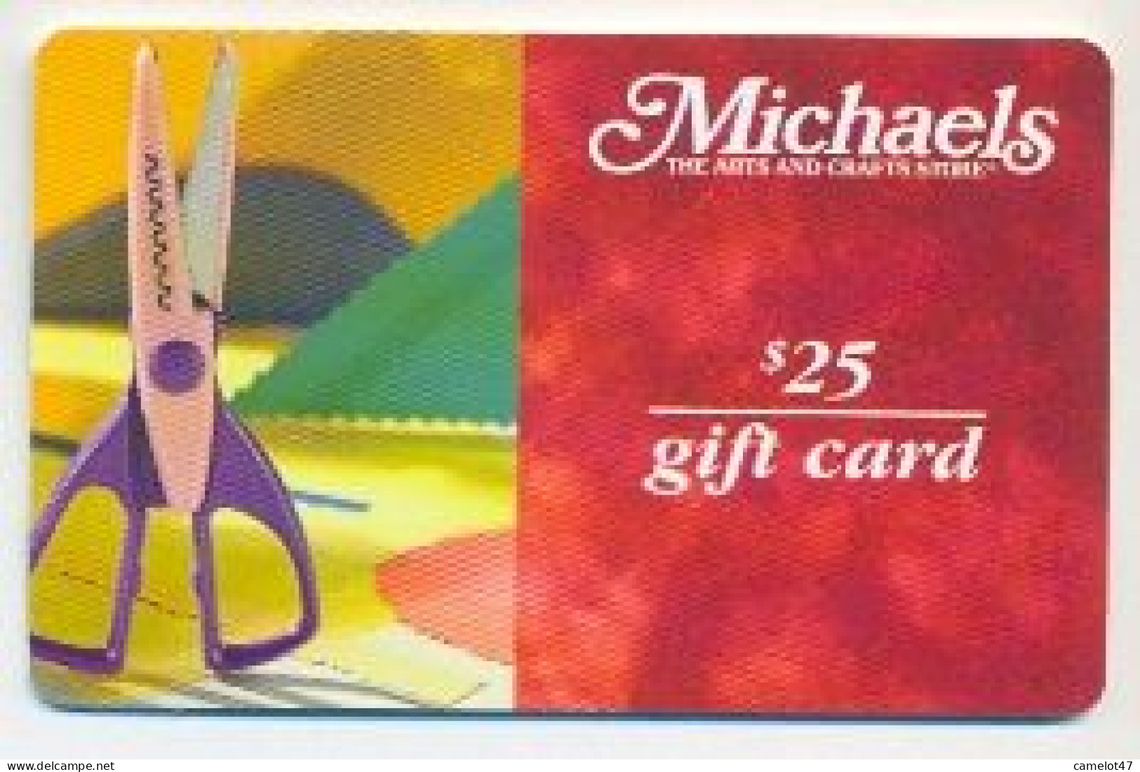 Michaels, U.S.A., Carte Cadeau Pour Collection, Sans Valeur, # Michaels-6 - Cartes De Fidélité Et Cadeau