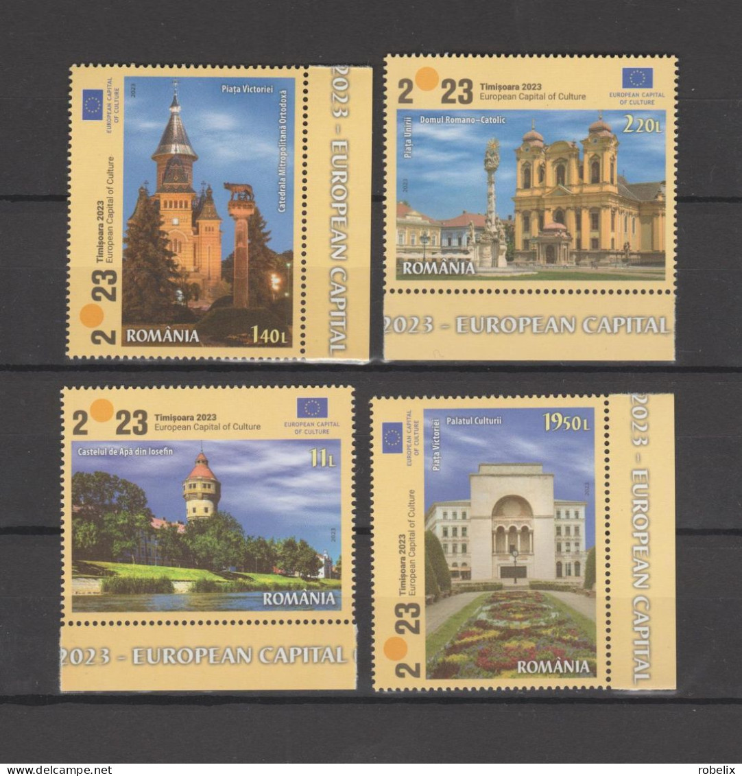 ROMANIA 2023 -TIMIŞOARA - EUROPEAN CAPITAL OF CULTURE 2023 Set Of 4 Stamps MNH** - Neufs