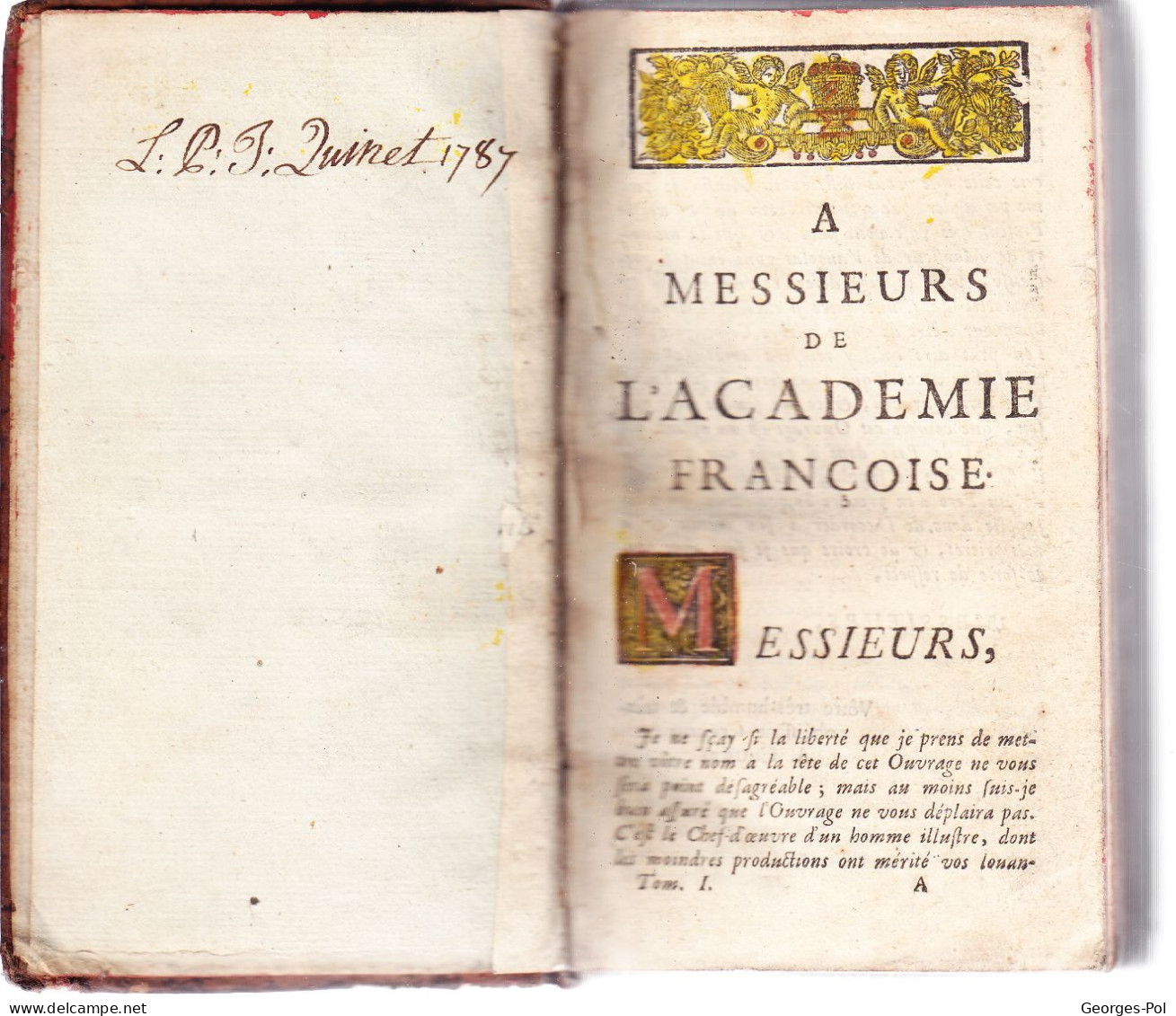 QUINTE-CURCE. 2 TOMES : Alexandre Le Grand, En Latin, Avec Traduction Française De M. De Vaugelas. (probablement 1680) - Antes De 18avo Siglo