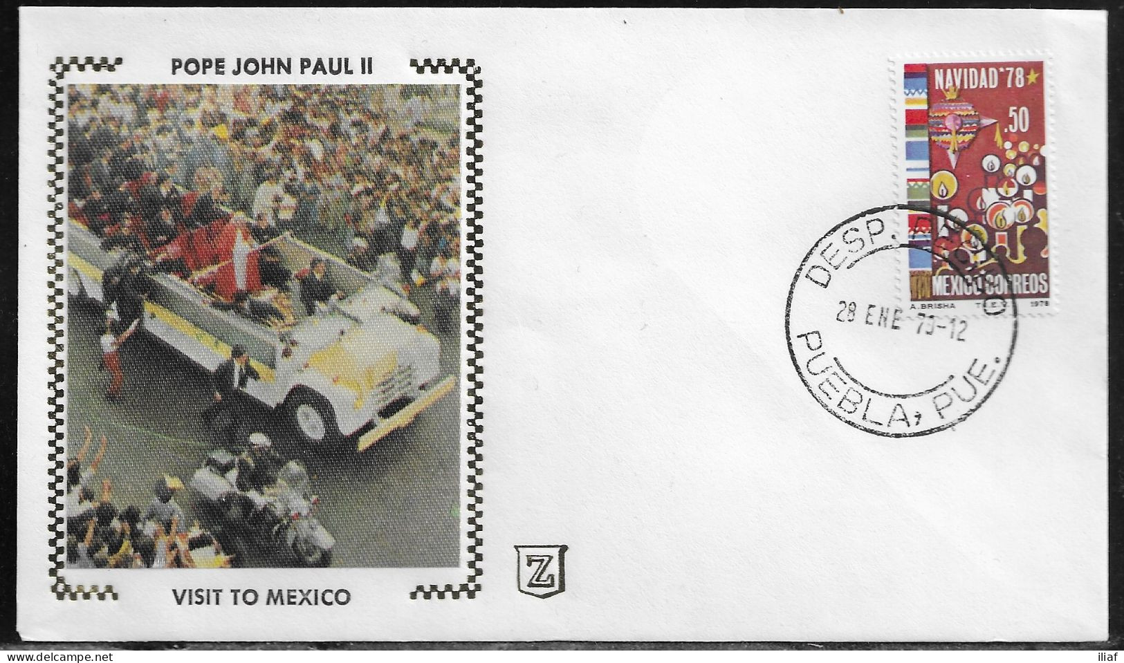 Mexico.   Pastoral Visit Of Pope John Paul II To Mexico.  Special Cancellation On Cachet Special Envelope - Mexico