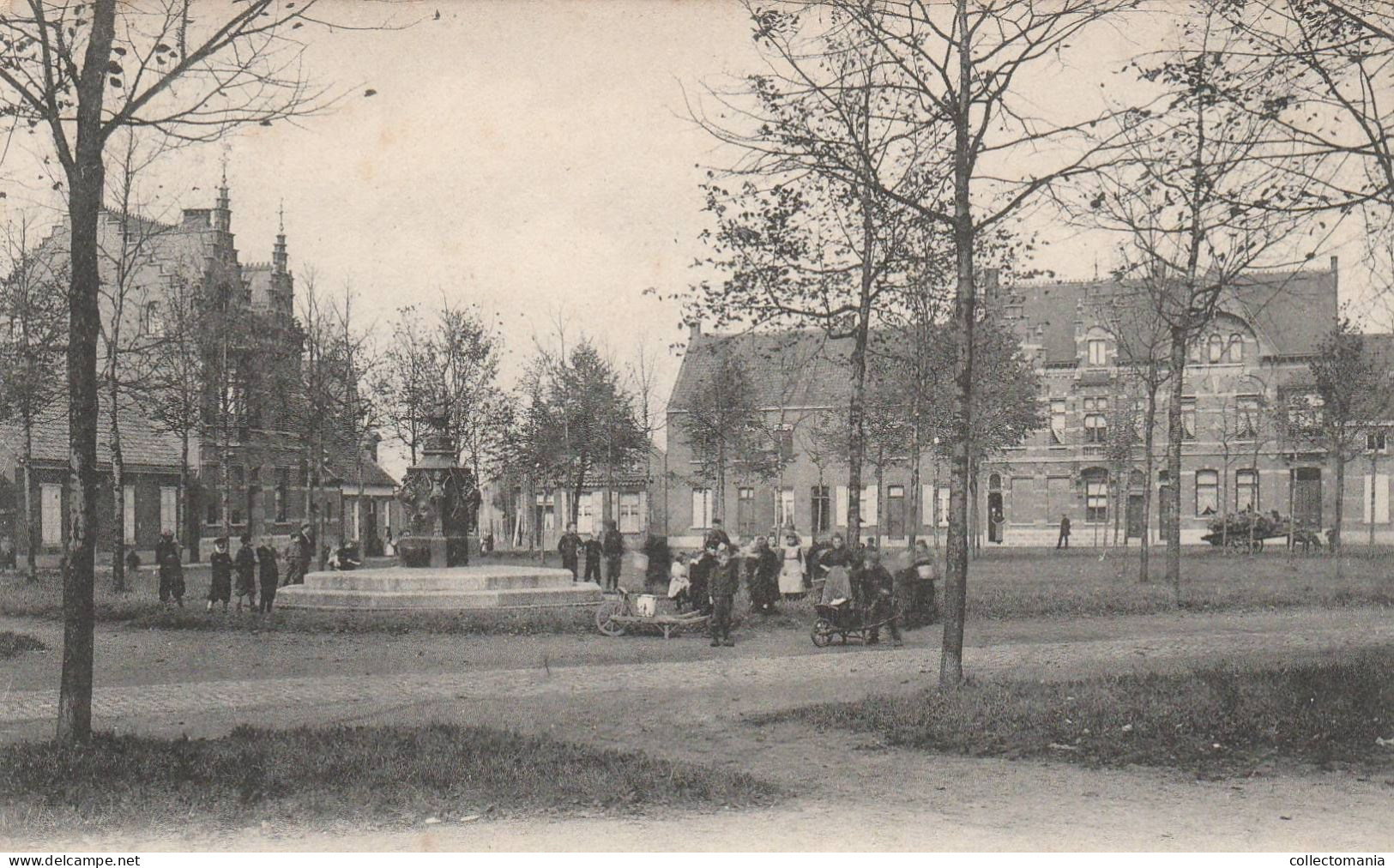 3 Oude Postkaarten NIEL  Heidesraat Paardenkar  1908 Trueelplaats 1909 De Rupel 1908 Uitg. Nels - Niel