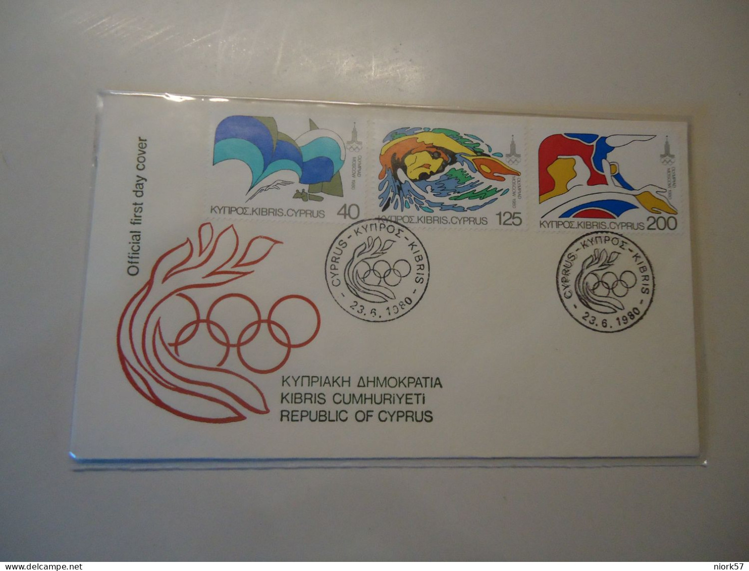 CYPRUS  FDC  1980 OLYMPIC GAMES MOSCOW 1980 - Sommer 1980: Moskau