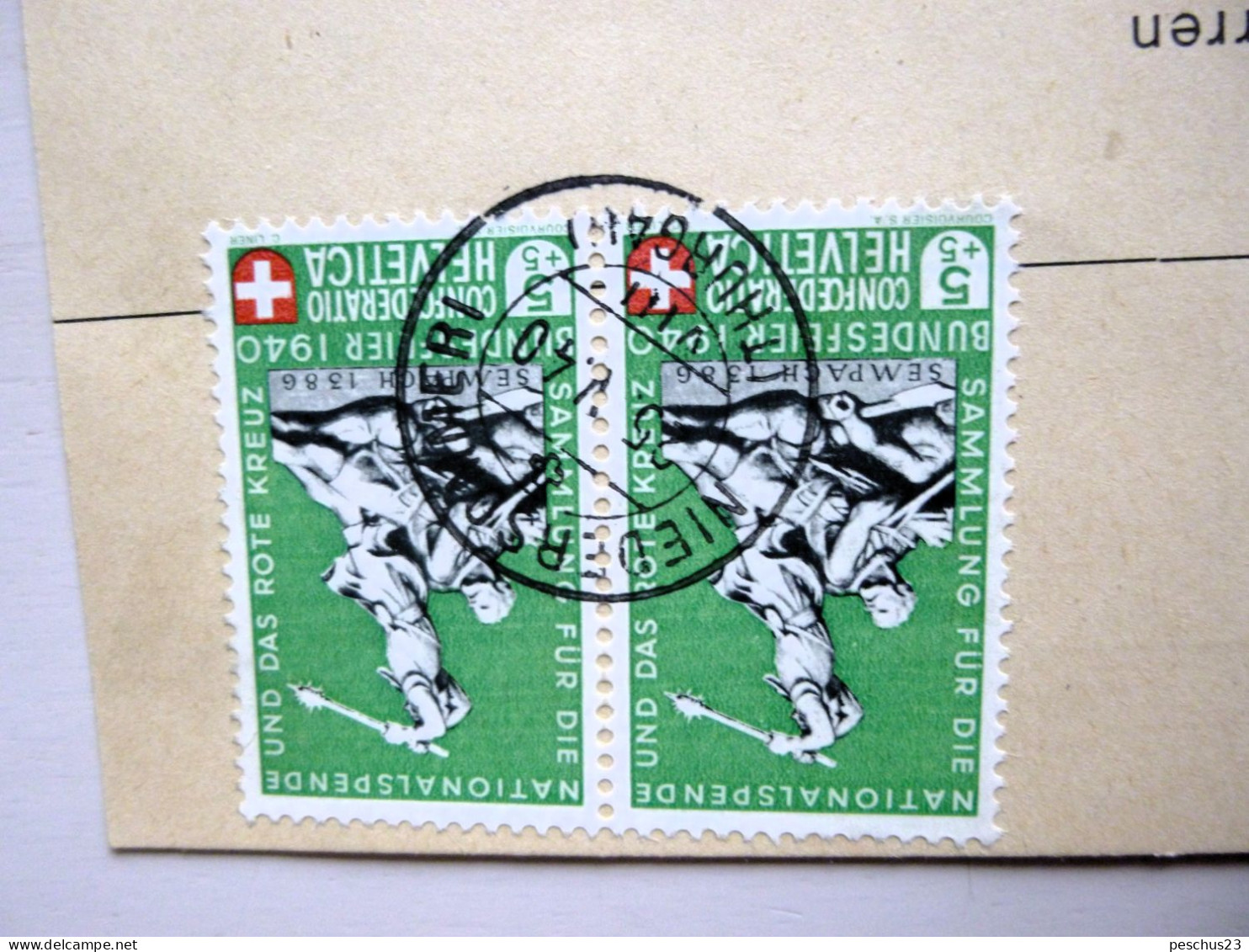 SUISSE / SCHWEIZ / SWITZERLAND / 1940, PK Mit 2x5+5Rp. PRO PATRIA 1940, Gest. NIEDERSOMMERI 25.V.40 > WEINFELDEN - Covers & Documents
