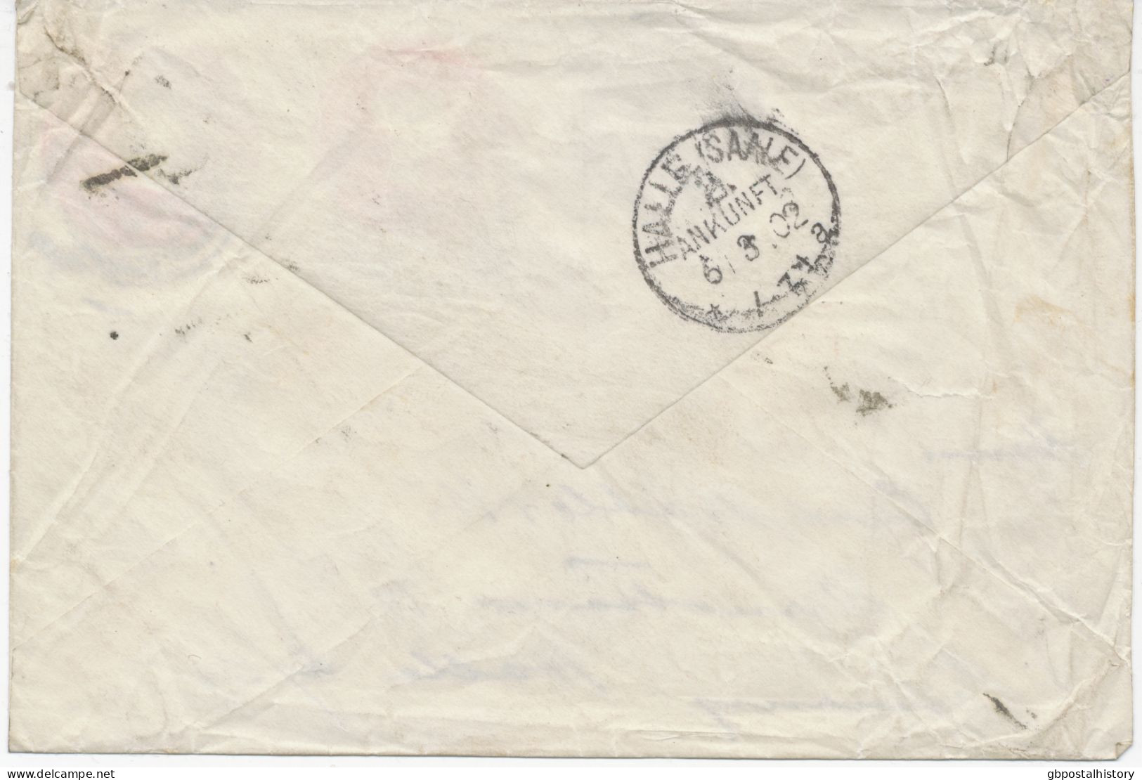 GB 4.3.1902, Very Fine QV 4d Orange And 3d Lake Stamped To Order Compound Postal Stationery Envelope (watermarked Paper, - Storia Postale