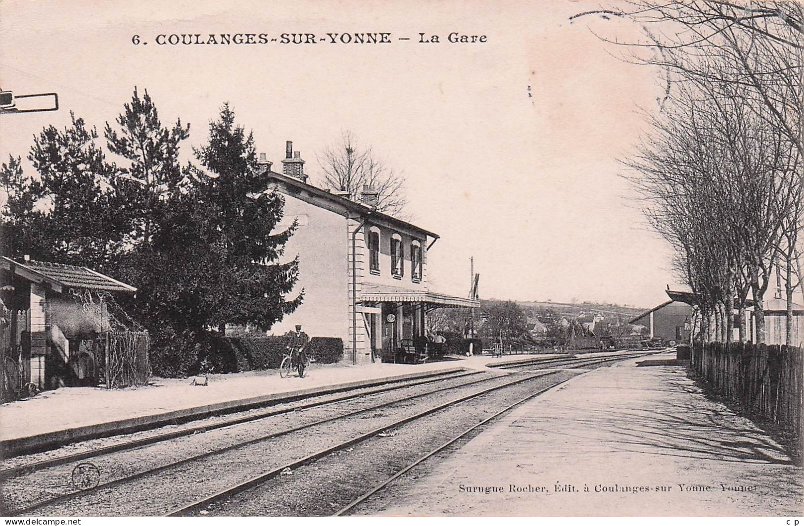 Coulanges Sur Yonne - La Gare  - CPA °Jp - Coulanges Sur Yonne