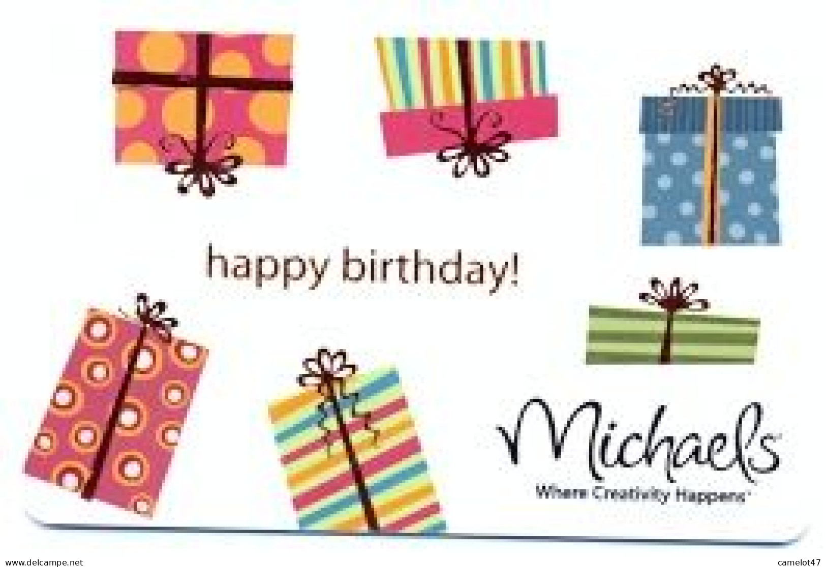 Michaels, U.S.A., Carte Cadeau Pour Collection, Sans Valeur, # Michaels-25 - Cadeaubonnen En Spaarkaarten