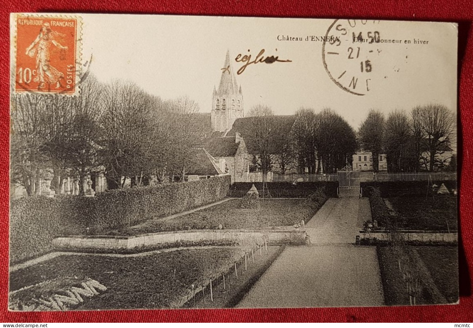 CPA - Château D'Ennery - Cour D'Honneur En Hiver - Ennery