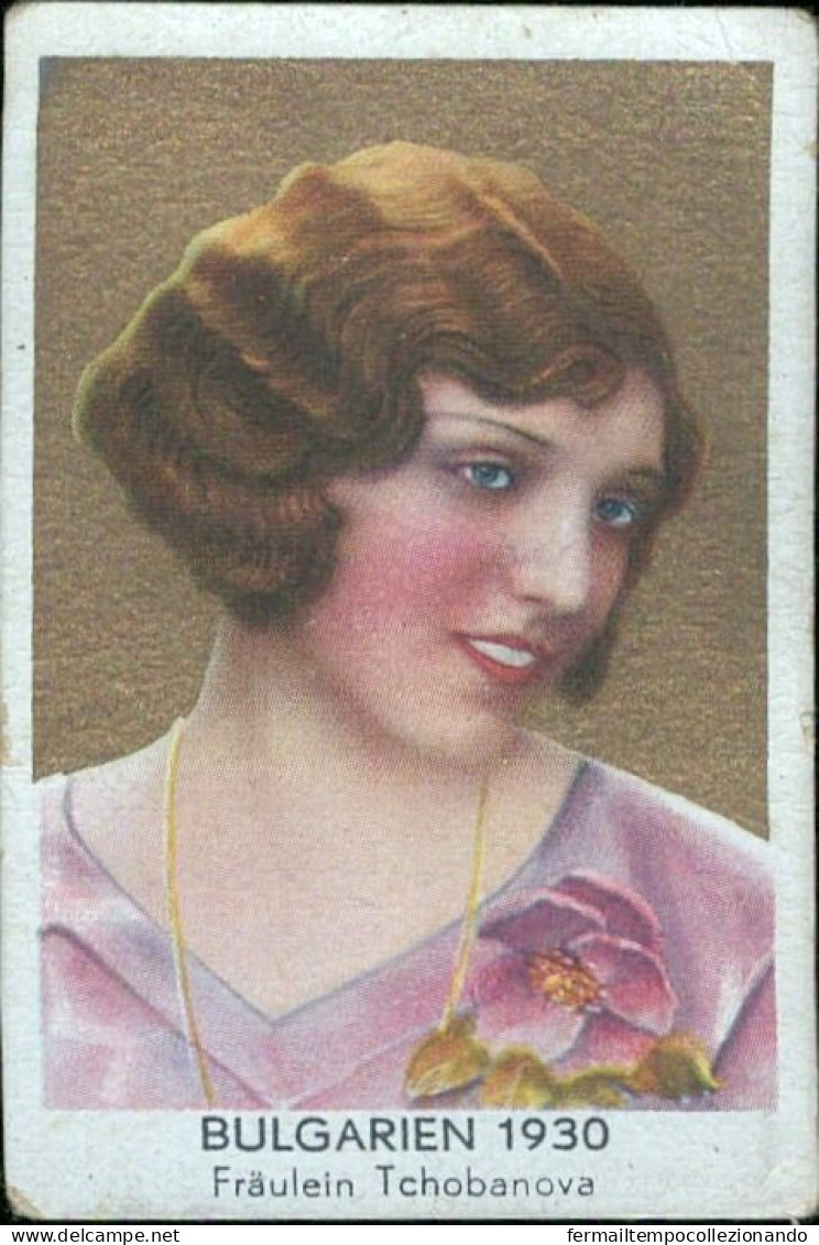 Bh34 Figurina Card Cpsm STAR Donne Piu' Belle Miss Bulgaria Bulgarien 1930 - Other & Unclassified