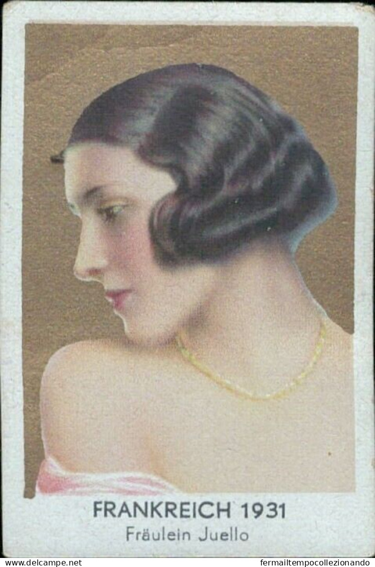 Bh100 Figurina Card Cpsm STAR Donne Piu' Belle Miss Francia Frankreich 1931 - Other & Unclassified