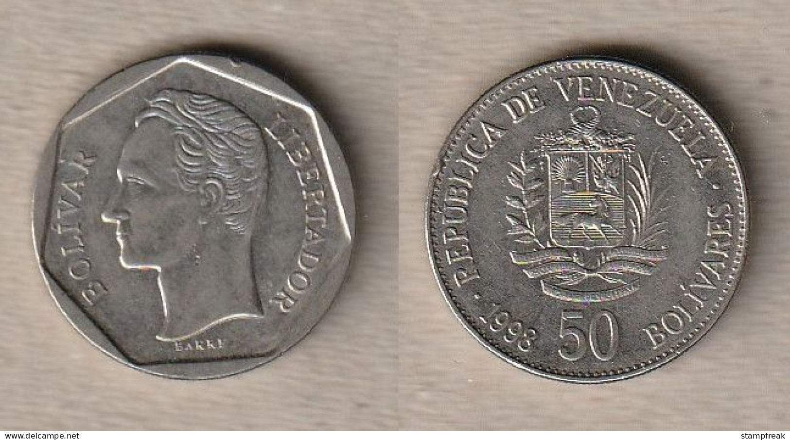02482) Venezuela, 50 Bolivares 1998 - Venezuela