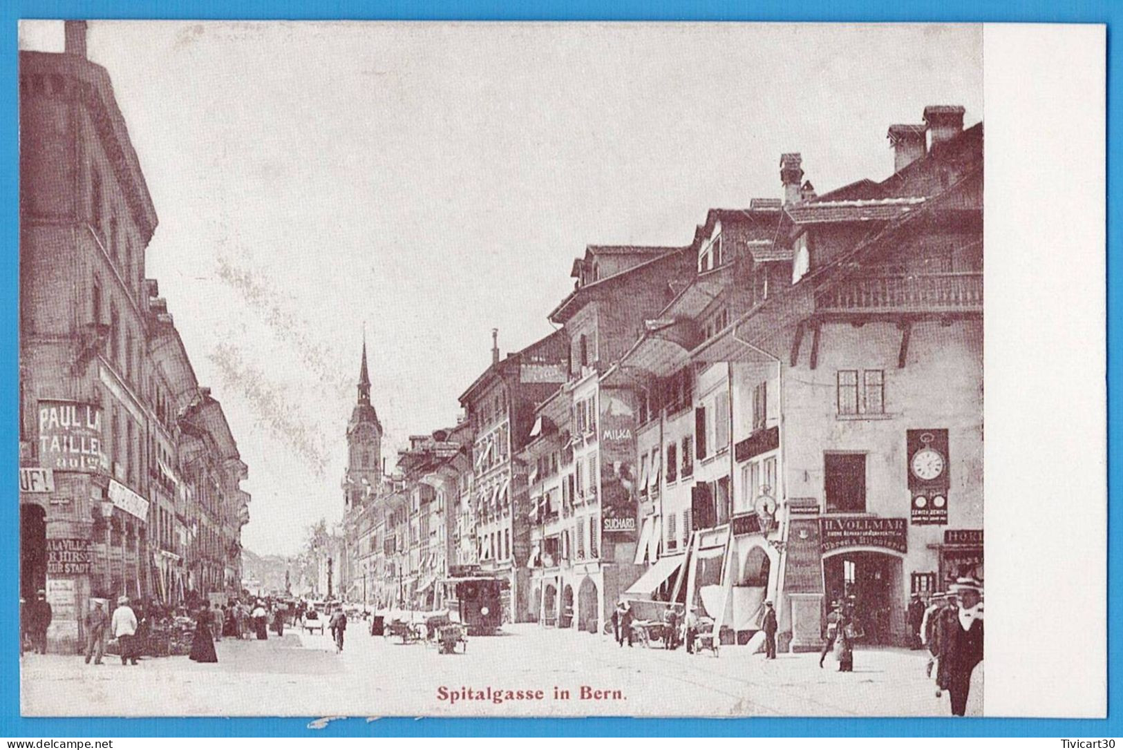 CPA SUISSE - BERNE - SPITALGASSE IN BERN - RUE DE L'HOPITAL - IMP. NAT. D.&B, LOCLE & CHAUX-DE-FONDS - Bern