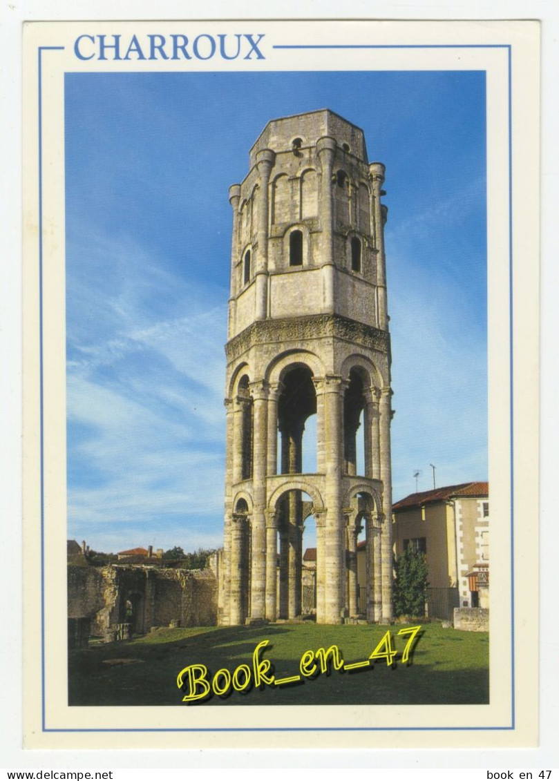 {91252} 86 Vienne Chanroux , Abbaye Saint Sauveur , La Tour  ; Charroux, écrit Chanroux Sur Légende - Charroux