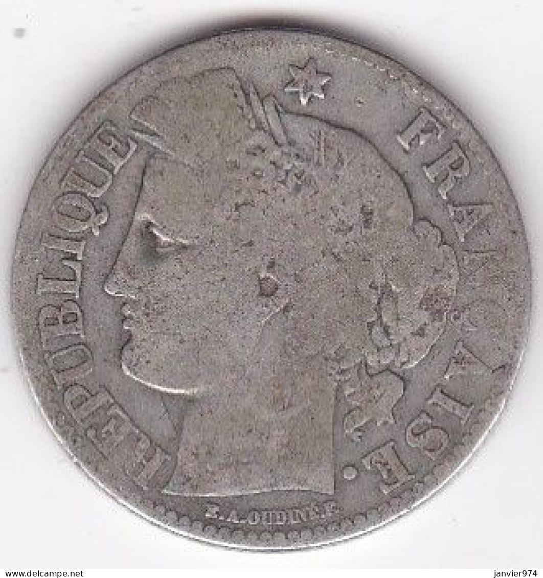 2 Francs Cérès 1871 A Paris , Petit A , En Argent - 1870-1871 Gobierno De Defensa Nacional