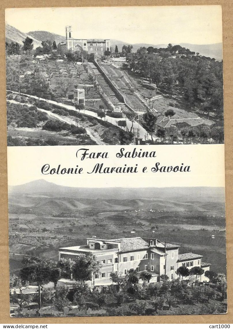 FARA SABINA COLONIE MARAINI E SAVOIA NON VG. RIETI N°H298 - Rieti