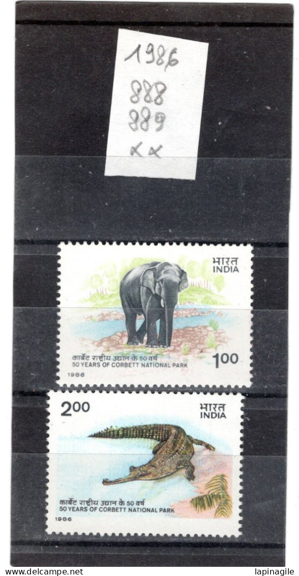 INDE 1986 YT N° 888-89 Neufs** - Unused Stamps