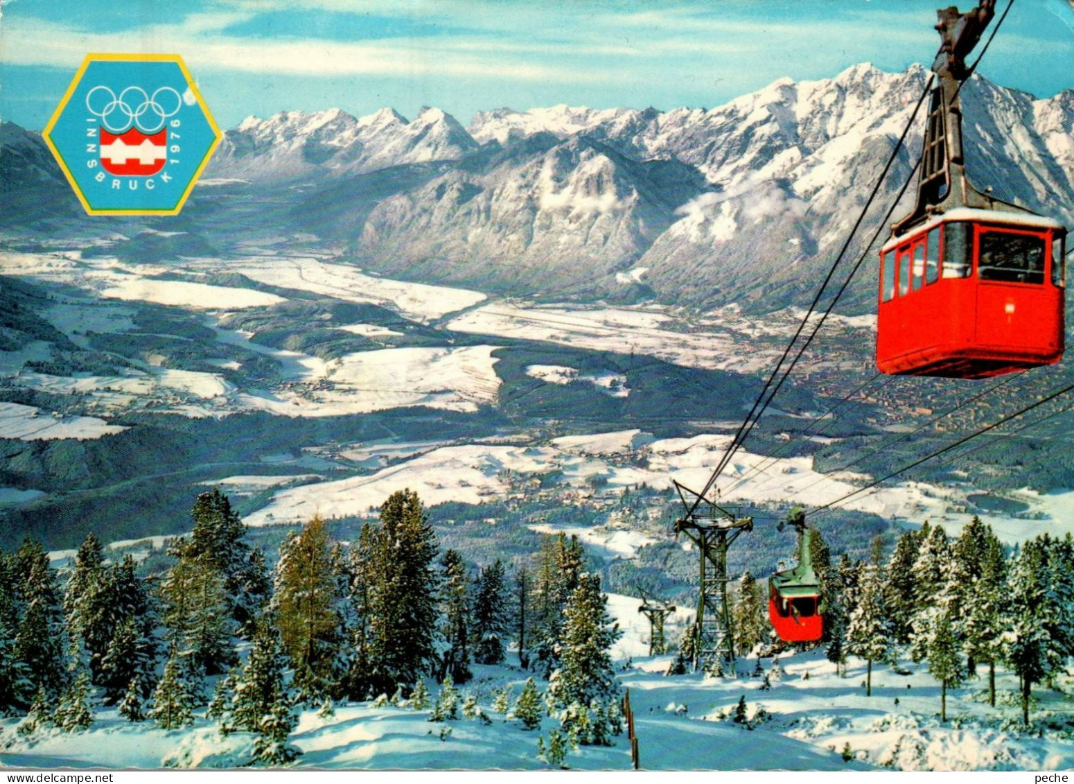 N°1711 V -timbres Jeux Olympiques D'Innsbruck 1964 Sur Carte Postale - Winter 1964: Innsbruck