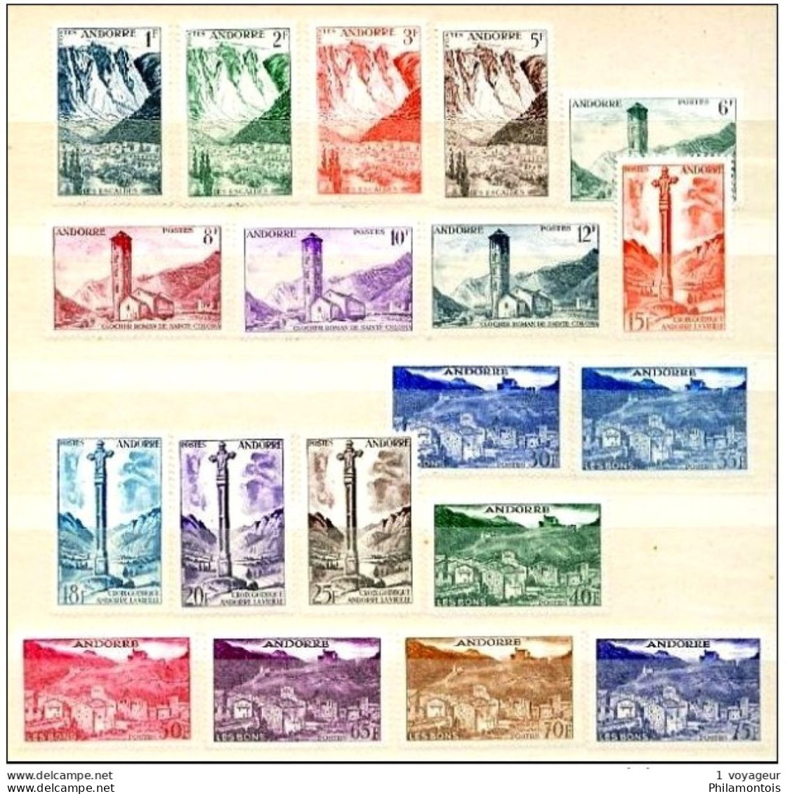 138 / 153 - Série Courante 19 Valeurs - Neufs N* (traces Très Légères) - Complet - Très Beaux. - Unused Stamps