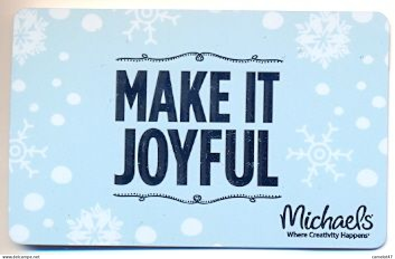 Michaels, U.S.A., Carte Cadeau Pour Collection, Sans Valeur, # Michaels-49 - Cartes De Fidélité Et Cadeau