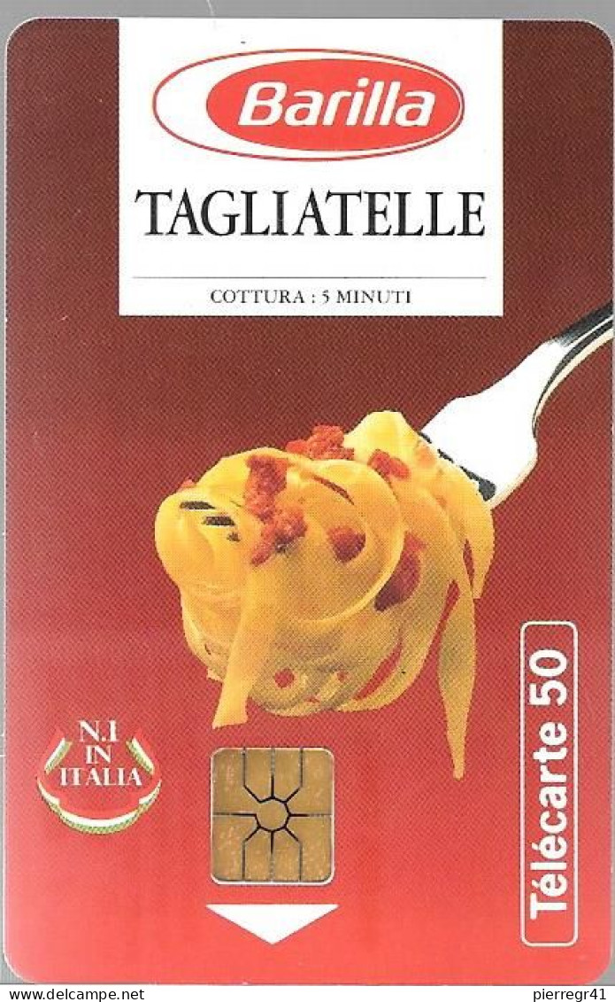 CARTE-PUBLIC-50U-F498.970-GemA.SANS 2e Logo-07/94-PATES BARILLA ROUGE-V°-DN°Série 9020-Utilisé-TBE - 1994