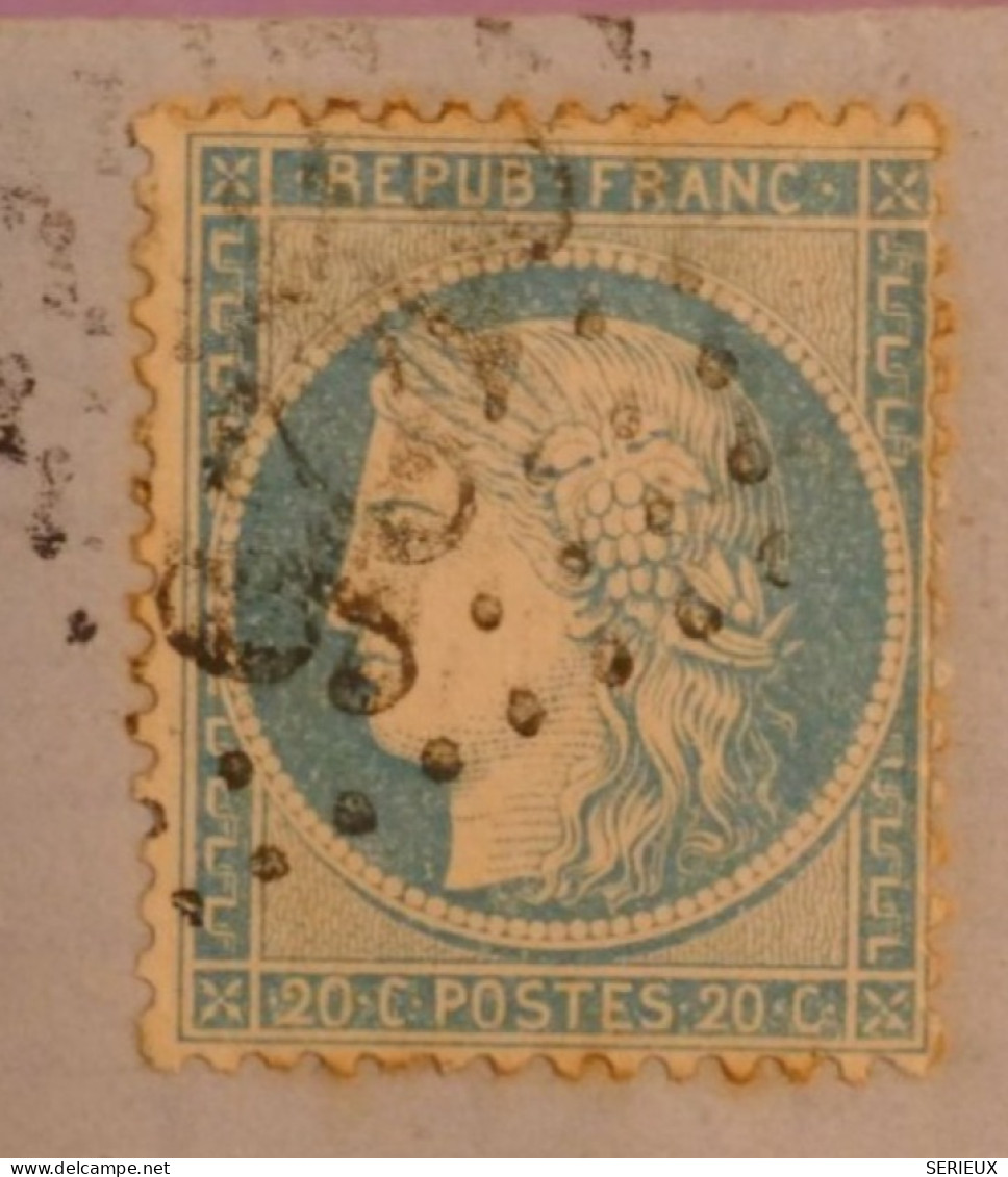 DK 20 FRANCE BELLE  LETTRE   1871 PETIT BUREAU  MONTARGIS A LA FLECHE +CERES 20C SIEGE +  AFF. INTERESSANT +++ + - 1849-1876: Classic Period