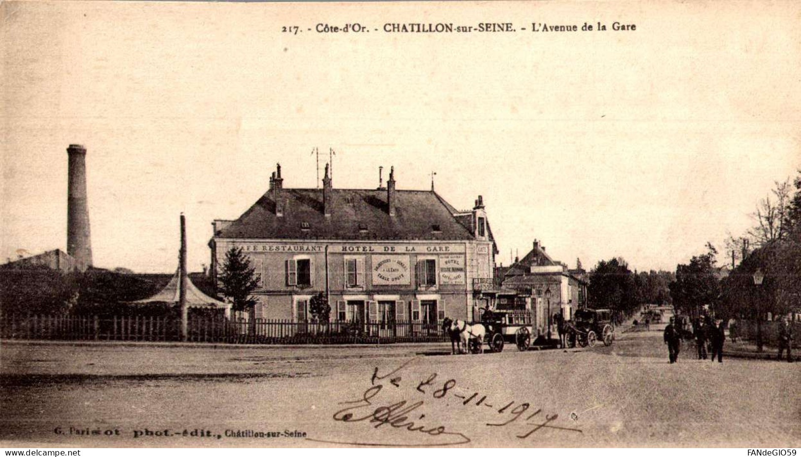 CHATILLON SUR  SEINE   AVENUE DE LA GARE /// 51  ///  CP TTBE  LIQUIDE - Chatillon Sur Seine