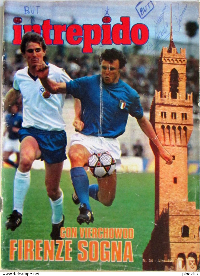 INTREPIDO 34 1981 Fiorentina Pietro Vierchowod Ramona Dell’Abate Anna Kanakis John Watson - Deportes