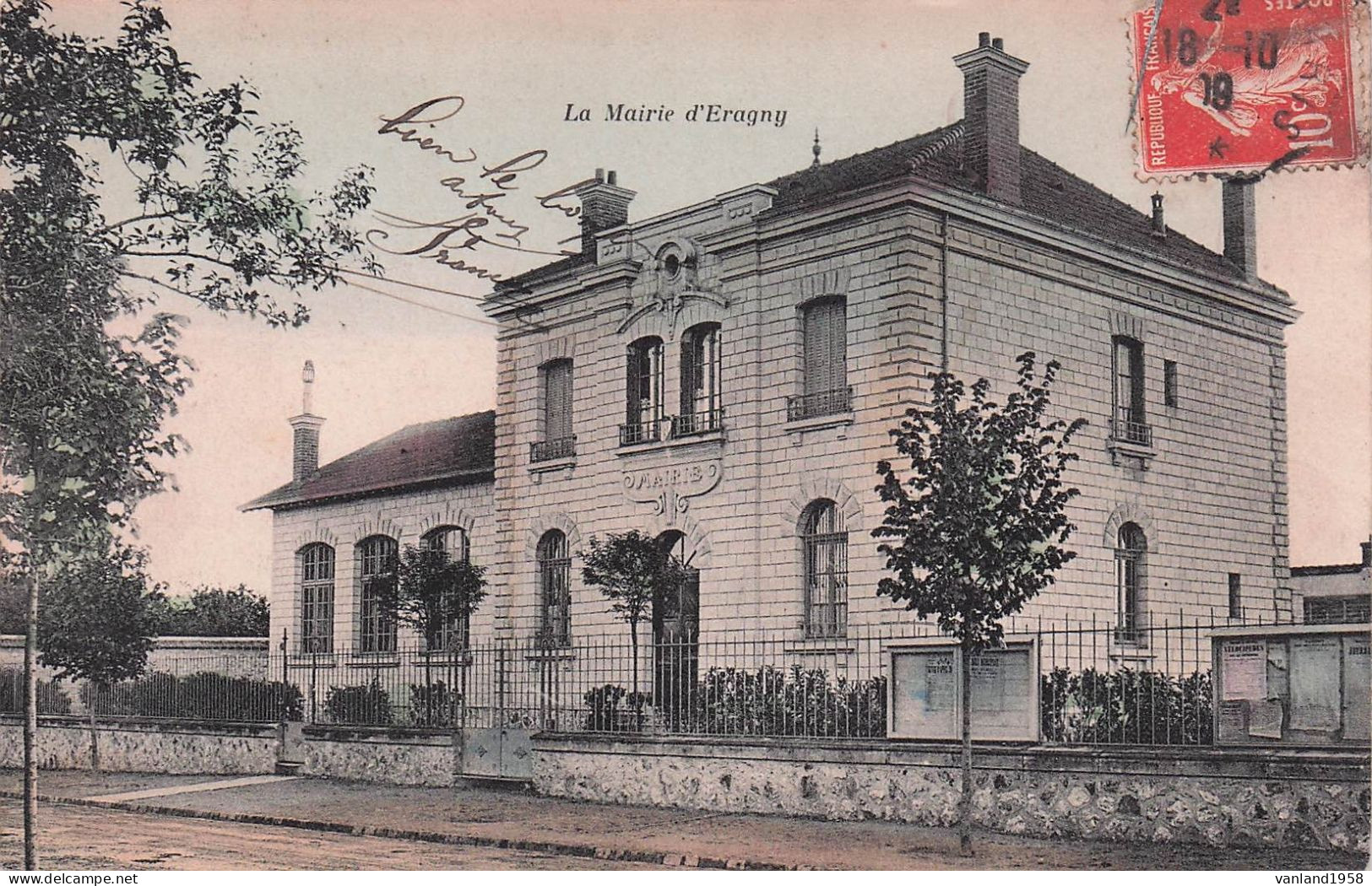 ERAGNY-la Mairie (colorisé) - Eragny