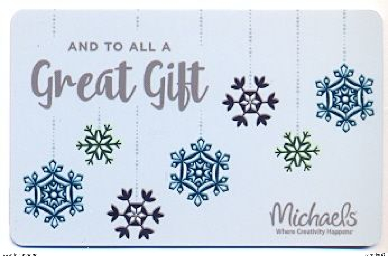 Michaels, U.S.A., Carte Cadeau Pour Collection, Sans Valeur, # Michaels-54 - Gift And Loyalty Cards