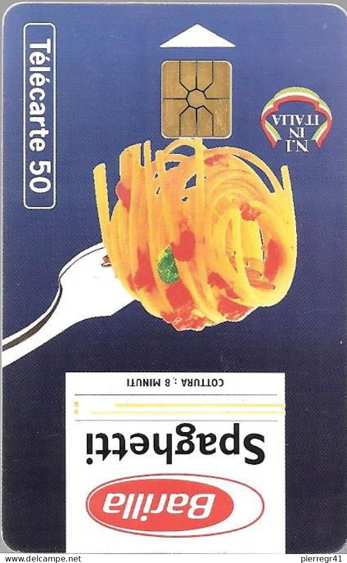 CARTE-PUBLIC-50U-F499.970-GemA.-07/94-PATES BARILLA BLEUE-UTILISE-TBE - 1994