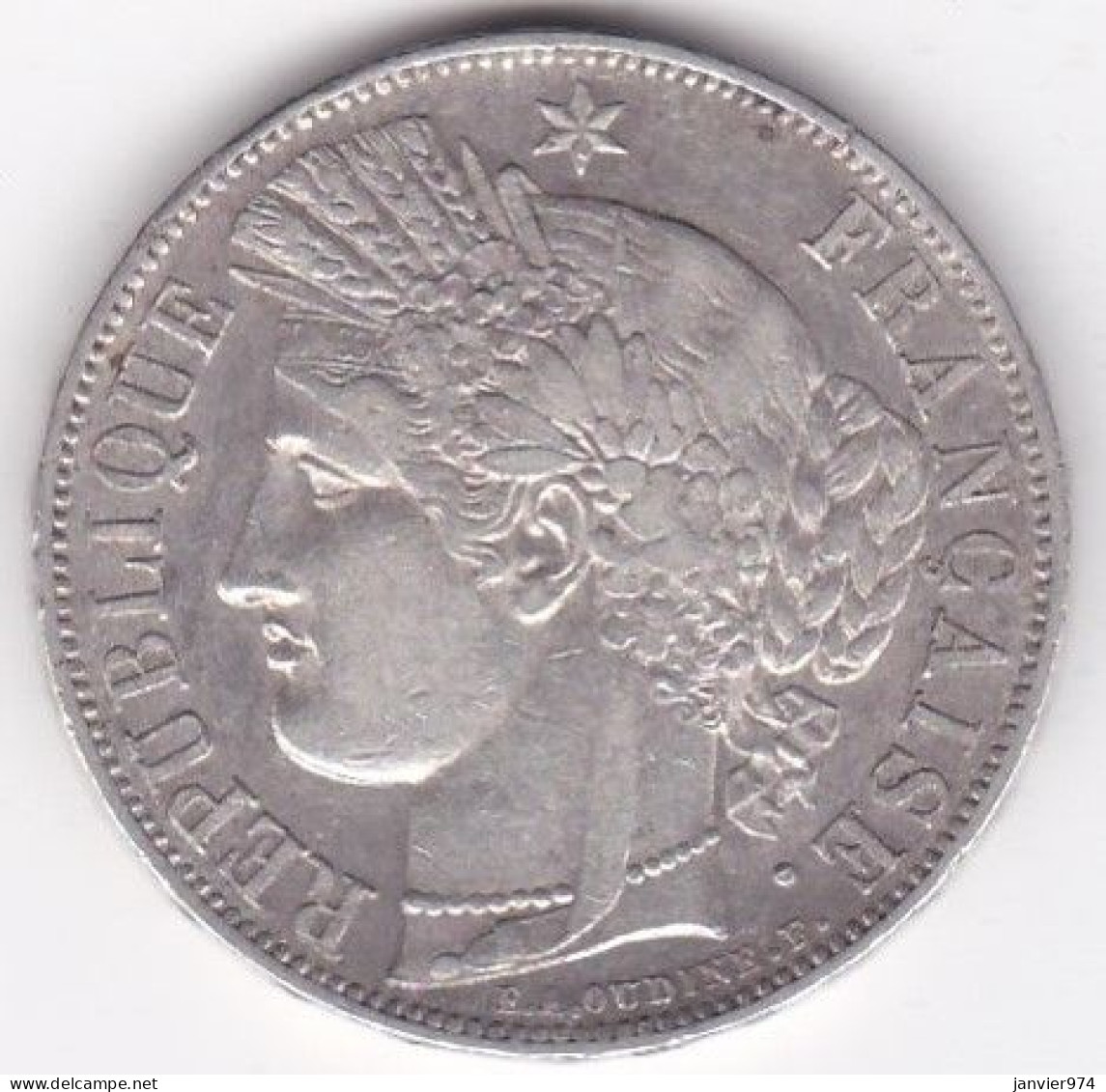 5 Francs Cérès 1850 A Paris , En Argent - 5 Francs