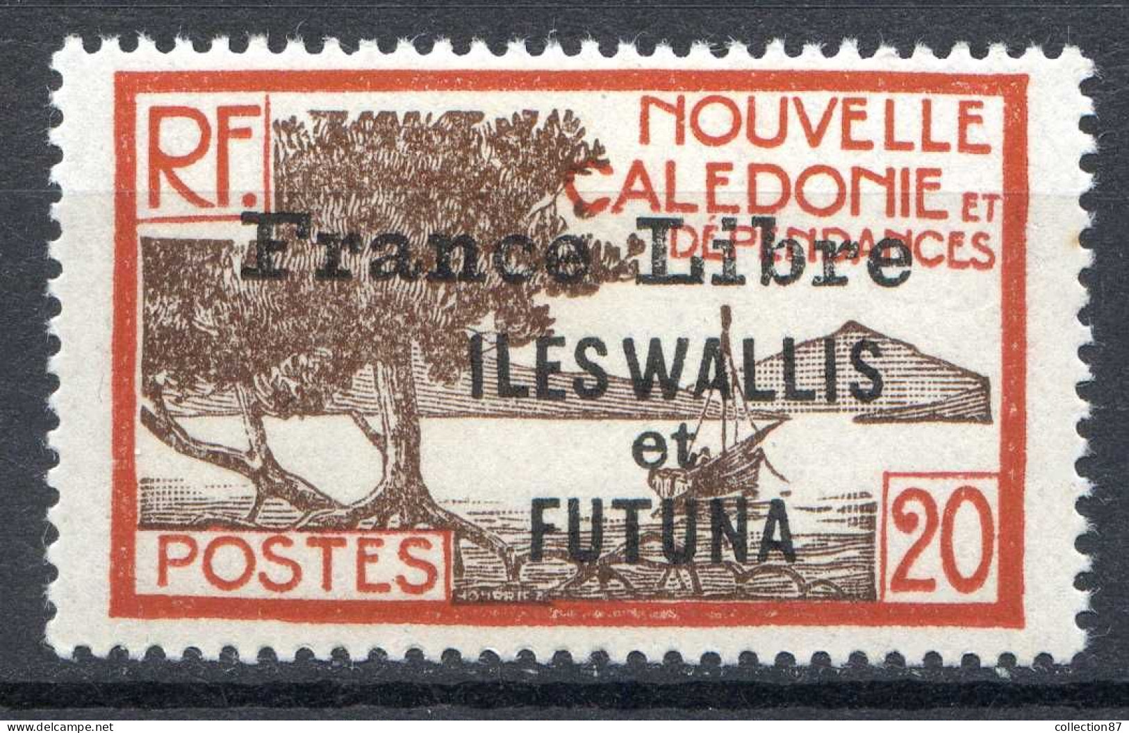 REF 086 > WALLIS & FUTUNA < FRANCE LIBRE N° 99 * Neuf Ch - MH * - Unused Stamps