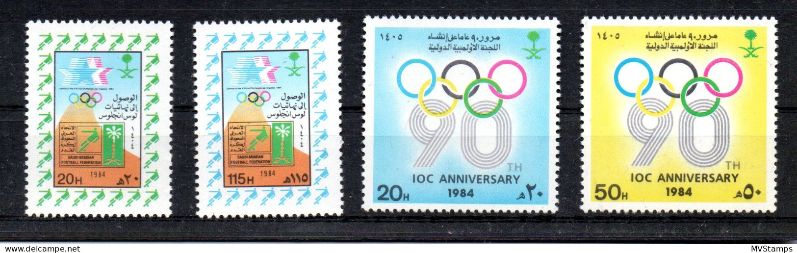 Saudi-Arabien 1984 Satz 790/91 Und 795/96 Olympische Spiele Postfrisch - Arabie Saoudite